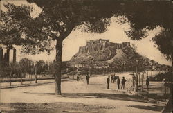 View of the Acropolis Athens, Greece Greece, Turkey, Balkan States Postcard Postcard