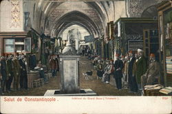 Salut de Constantinople - Interieur de Grand Bazar Turkey Greece, Turkey, Balkan States Postcard Postcard