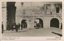 Gateway to Town Gibraltar, Gibraltar Spain Postcard Postcard Postcard