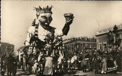 Carnival Parade Nice, France Postcard Postcard