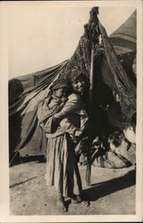 Moorish Woman and Child Arab Postcard Postcard