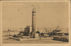 The Lighthouse Port Said, Egypt Africa Postcard Postcard