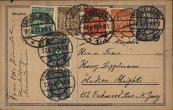 Handwritten correspondence from Germany to New Jersey Postcard Postcard