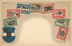 Stamps of the Congo Free State Postcard