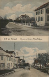 Gruss aus Amriswil - Obere u. Untere Weinfeldstr. Germany Postcard Postcard