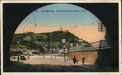 Monte Igueldo from Tunnel Postcard