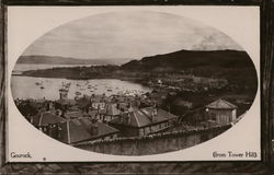 Gourock (from Tower Hill) Scotland Postcard Postcard