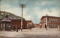 International Street - Dividing Line between the United States and Mexico Postcard Postcard