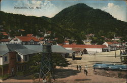 View of Town Manzanillo, Mexico Postcard Postcard