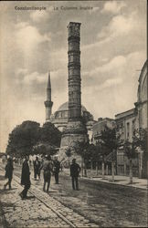 Column of Constantine or Burnt Pillar Istanbul, Turkey Greece, Turkey, Balkan States Postcard Postcard