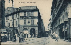 Rue Bab-Azoun Algiers, Algeria Africa Postcard Postcard