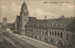 Hauptbahnhof Metz, France Postcard Postcard