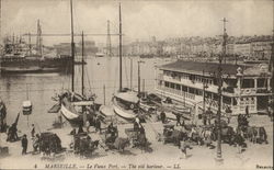 The Old Harbour Marseille, France Postcard Postcard