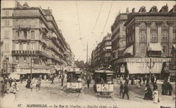 La Rue de Noailles Marseille, France Postcard Postcard