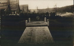 Tombe des Fusilles. Actual Grave of the Civilians shot by the Germans World War I Postcard Postcard