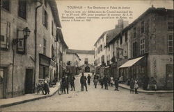 Rue Deschamp et Palais de Justice Postcard