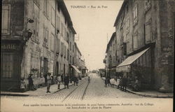 Rue du Pont Tournus, France Postcard Postcard