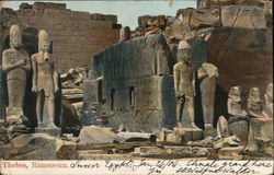 Ramesseum Thebes, Egypt Africa Postcard Postcard