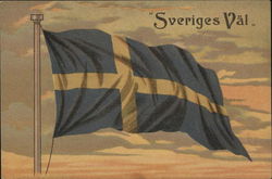 Swedish Flag Flags Postcard Postcard