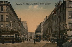 Jamaica Street Corner and Union Street Glasgow, Scotland Postcard Postcard