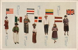 Costumes/Dress for 7 Countries (Japanese) Postcard Postcard