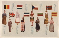 Costumes/Dress for 7 Countries (Japanese) Postcard Postcard