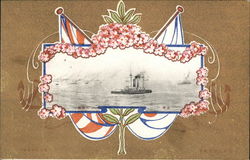 Japanese Warship Postcard