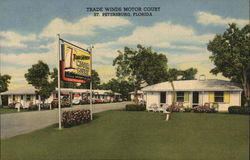 Trade Winds Motor Court Postcard