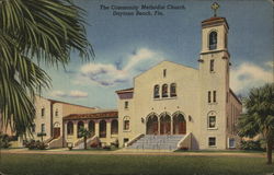 The Community Methodist Church Daytona Beach, FL Postcard Postcard Postcard