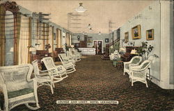 Lounge and lobby, Hotel Lexington Postcard