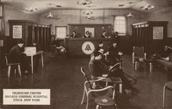 Telephone Center, Rhoads General Hospital Utica, NY Postcard Postcard Postcard