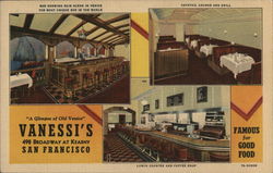 Vanessi's Restaurant San Francisco, CA Postcard Postcard Postcard