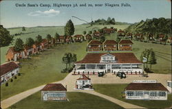 Uncle Sam's Camp Postcard