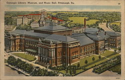 Carnegie Library, Museum and Music Hall Pittsburgh, PA Postcard Postcard Postcard