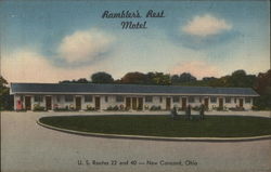 Ramblers' Rest Motel New Concord, OH Postcard Postcard Postcard