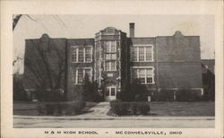 M & M High School Postcard