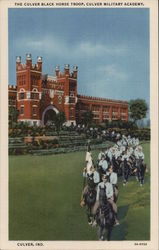 The Culver Black Horse Troop, Culver Military Academy Indiana Postcard Postcard Postcard