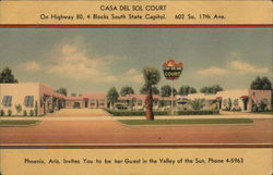 Casa Del Sol Court Phoenix, AZ Postcard Postcard Postcard