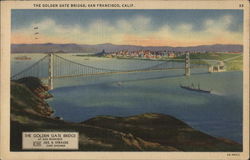 The Golden Gate Bridge San Francisco, CA Postcard Postcard Postcard