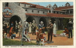 Entrance to Fred Harvey Indian Building Albuquerque, NM Postcard Postcard Postcard