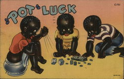 Pot Luck Black Americana Postcard Postcard Postcard