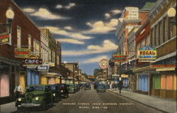 Howard Avenue (Main Business District) Biloxi, MS Postcard Postcard Postcard