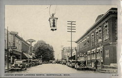 Center Street Looking North Northville, MI Postcard Postcard Postcard