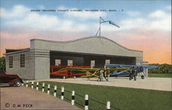 Grand Traverse County Airport Postcard