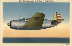 Curtiss XSB2C-1 Dive Bomber Postcard