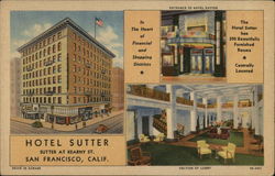 Hotel Sutter Postcard