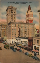 Broadway, North from Eleventh Street Postcard