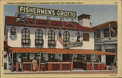 Fishermen's Grotto, Fishermen's Wharf Postcard