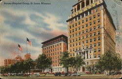 Barnes Hospital Group Postcard