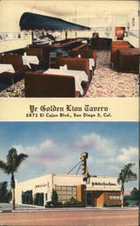 Ye Golden Lion Tavern San Diego, CA Postcard Postcard Postcard